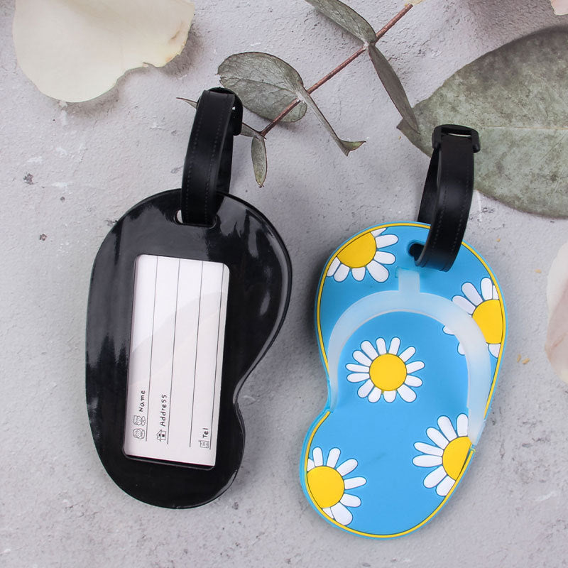 Morsom Blomstrete Flip-Flop Bagasjelapp Skanto