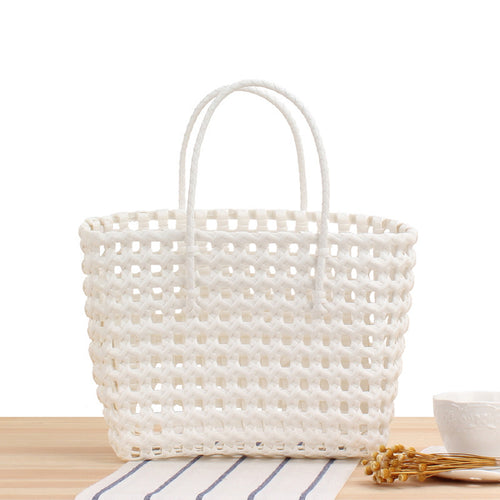 Flexible Tote Bag Made of Handmade Woven Material Skanto
