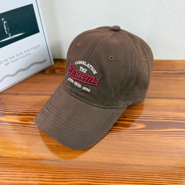 Menns Brodert Casual Justerbar Baseball Caps Skanto