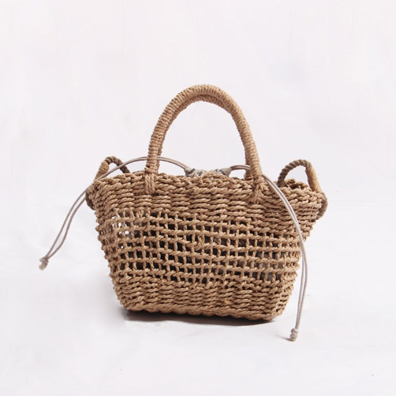 Handmade basket bag with detachable shoulder strap Skanto