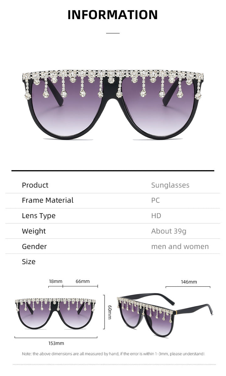 Dame Dekorativ Glamour-solbrille Skanto