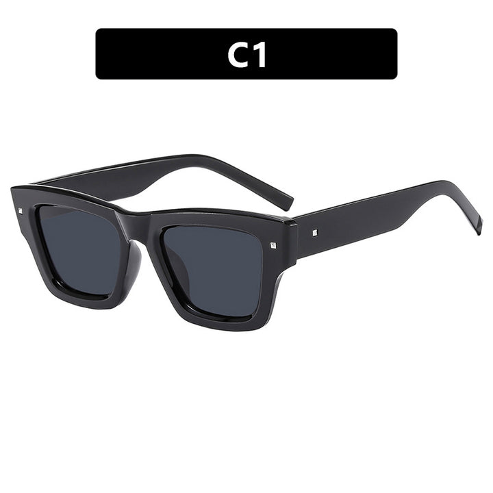 Women's trendy square frame sunglasses with UV protection Skanto