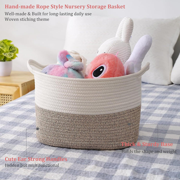 Dame Moderne Oppbevaringskurv med fl woven design Skanto