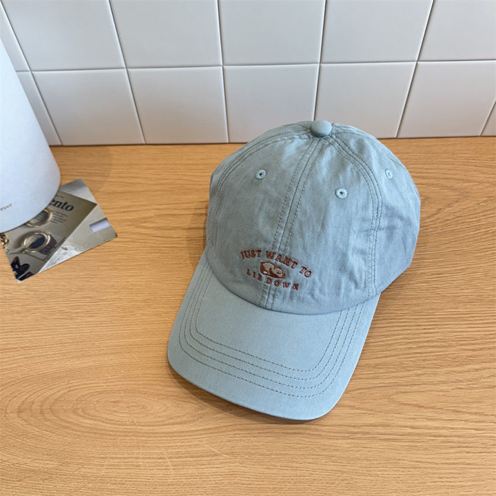 Kvinnenes Casual Brodert Justerbar Baseball Caps Skanto