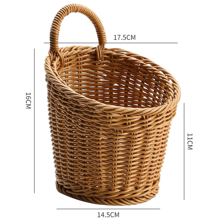 Håndlaget Rattan Oppbevaringskurv Skanto