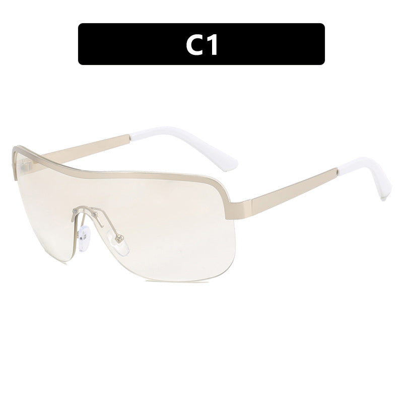 Women's sporty sunglasses in futuristic design with wide field of vision Skanto