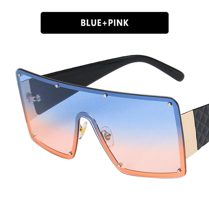 Women's geometric oversized sunglasses with gradient lenses Skanto