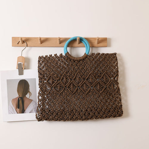 Elegant and Handmade Macrame Basket Bag Skanto