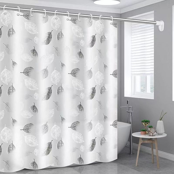 Elegant Leaf Print Baderomsdusjforheng Skanto