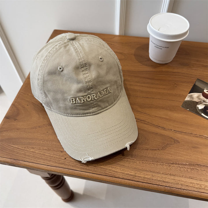 Menns Slittet Stoff Baseball Caps Skanto