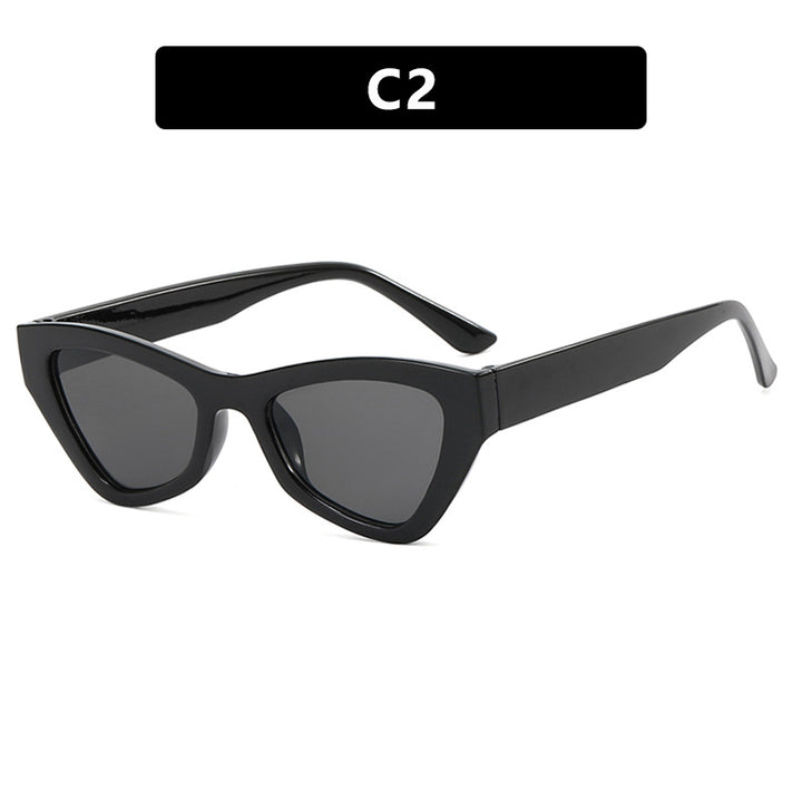 Damen modische Cat-Eye solbrille med transparent ramme Skanto