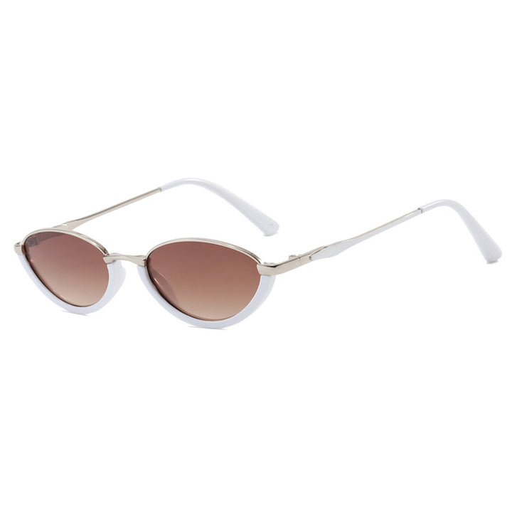 Women's Fashion Cat-Eye Sunglasses with Two-Tone Frame and UV Protection Skanto