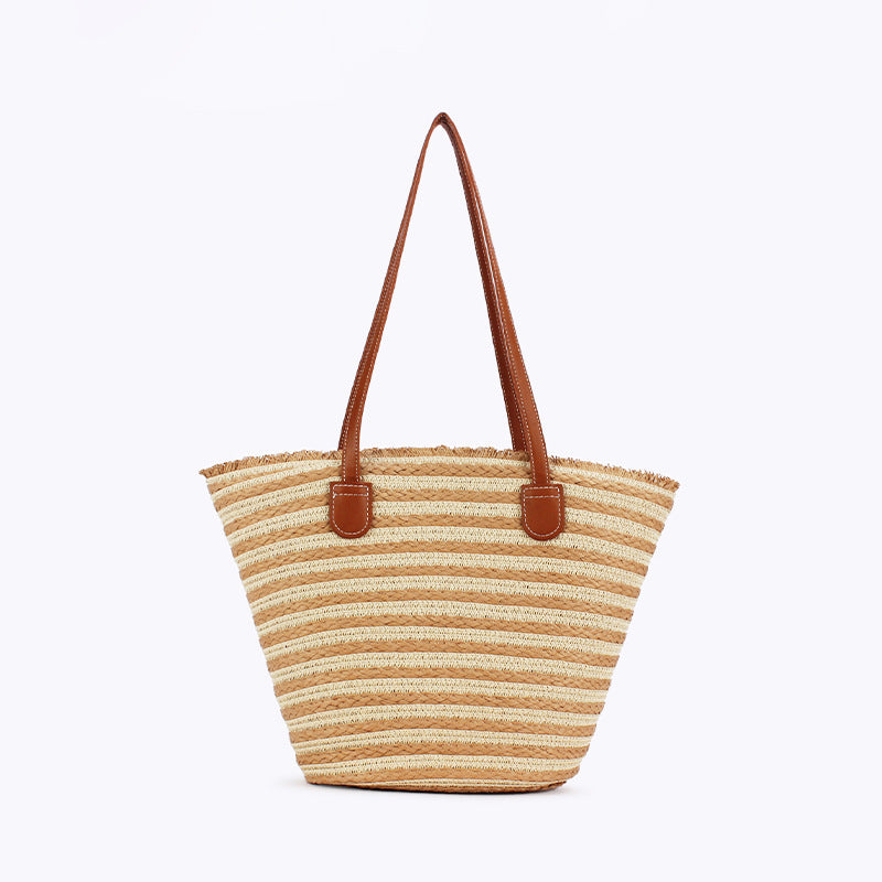Strandveske med Unikt Flettet Design Skanto