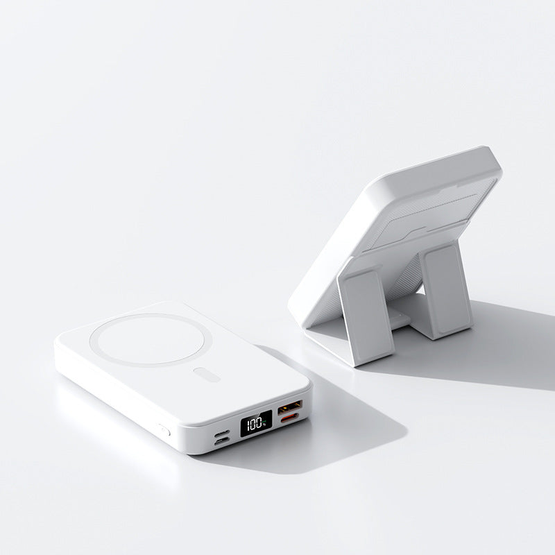 Bærbar Magsafe Powerbank med Integrert Stativ og Digital Skjerm Skanto