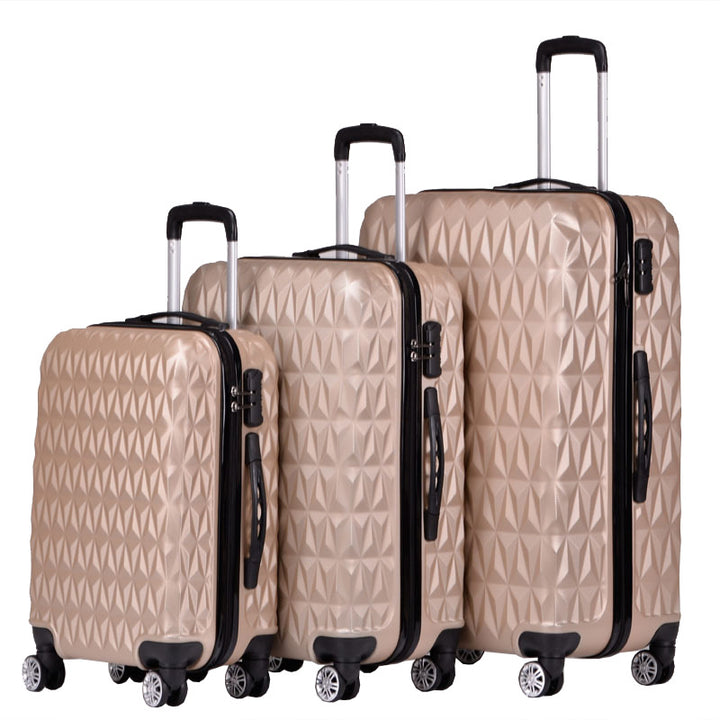 Unisex Tekstuert Hard Shell Koffert Skanto