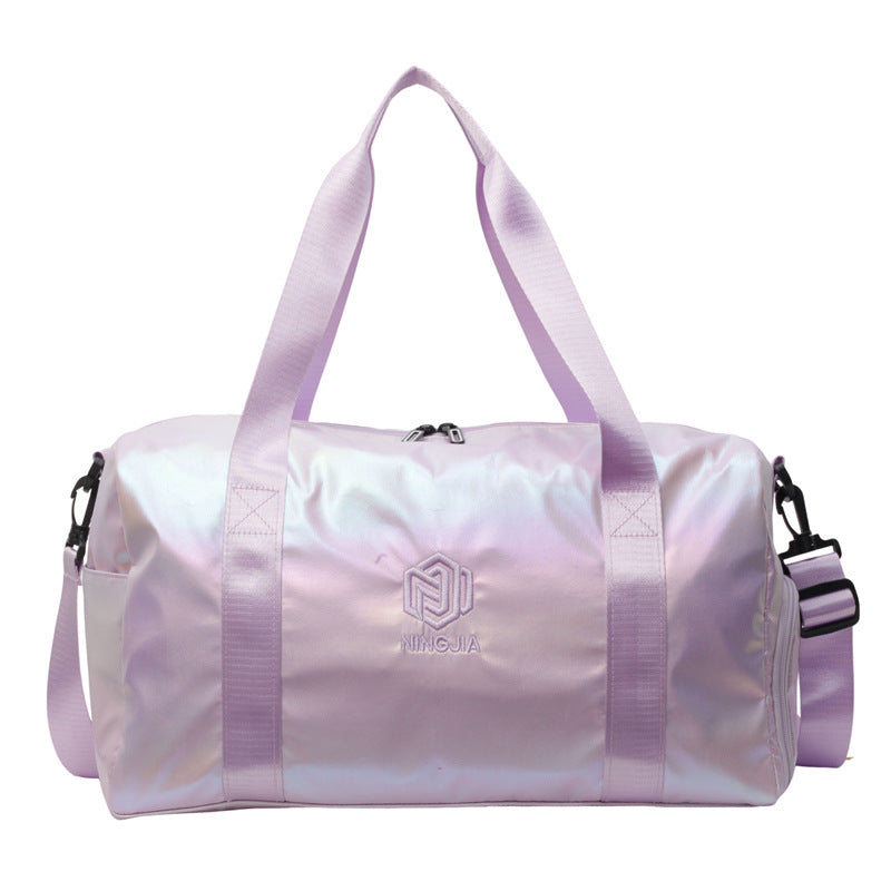 Damer Sporty Reiseduffel med glitrende materiale Skanto