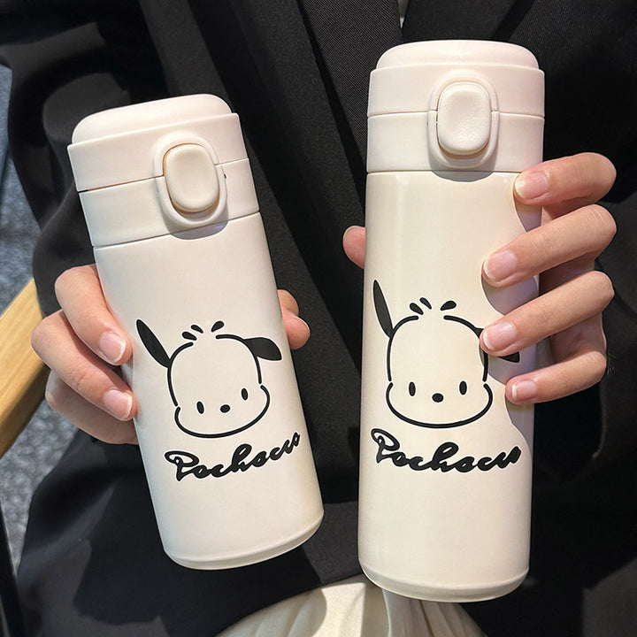 Damen Isolierflasche mit sicherem Klappverschluss und niedlichem Tiermotiv Skanto
