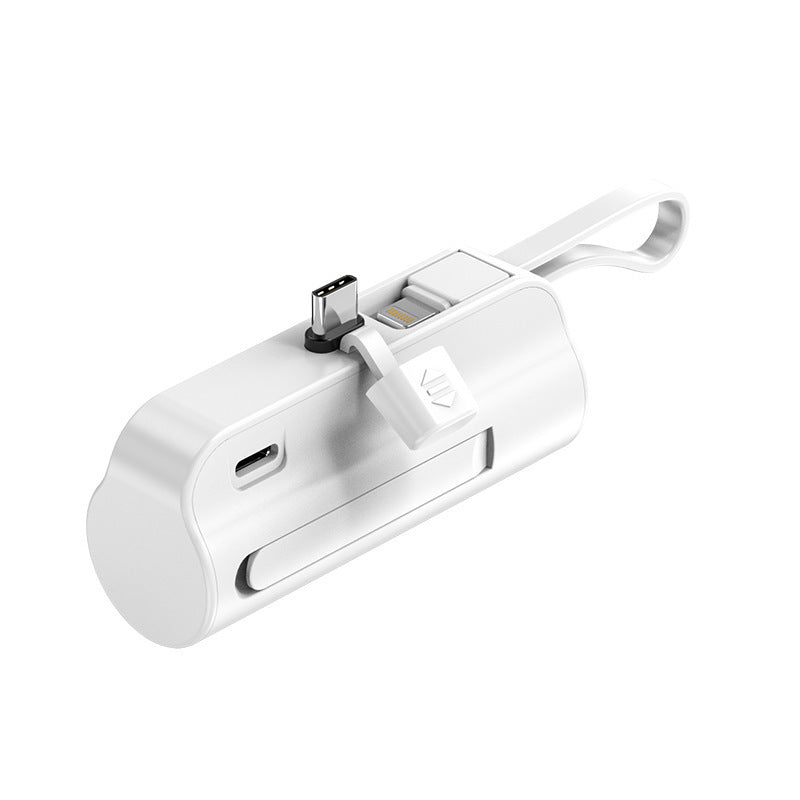 Bærbar powerbank med integrert ladekabel og ergonomisk design Skanto