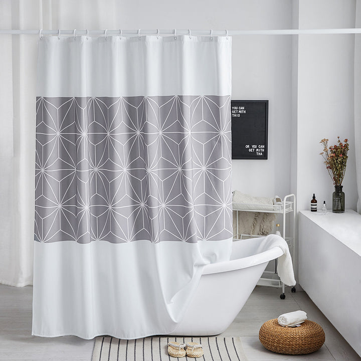 Moderne Geometrisk Mønster Dusjforheng Skanto