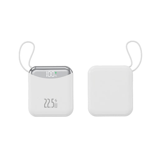 Kompakt hurtiglading powerbank med LED-skjerm Skanto