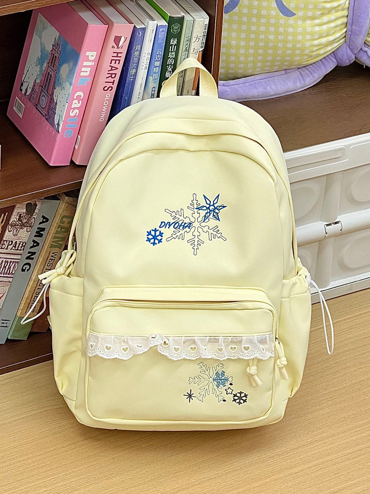 Brodert vinter-tema skoleveske