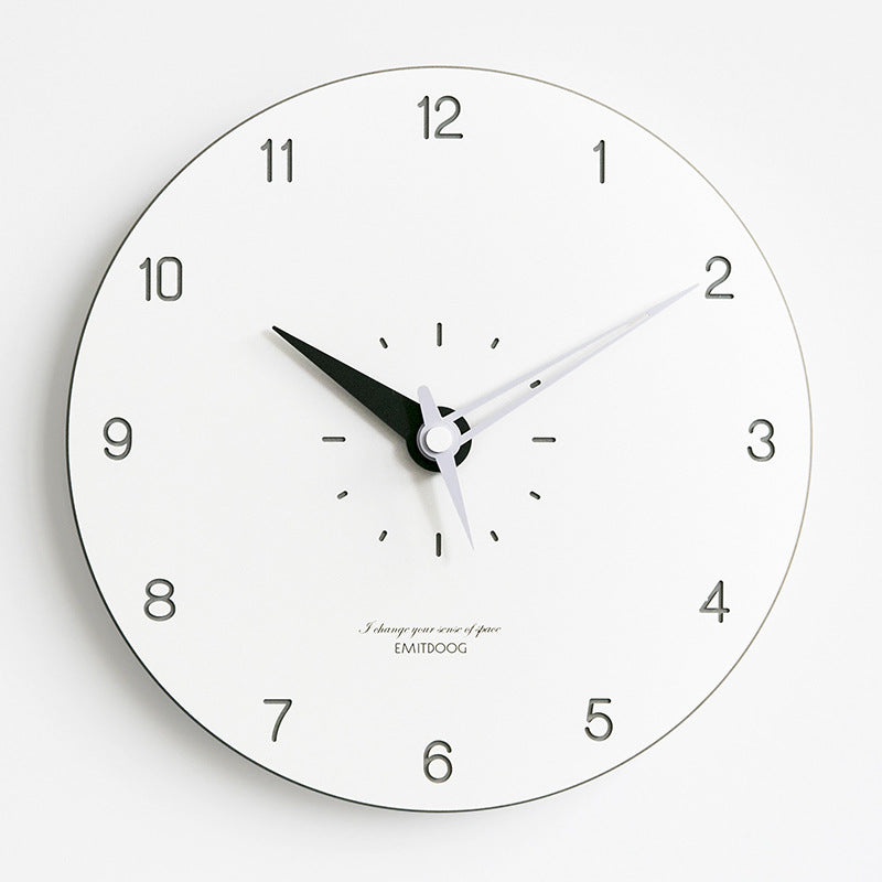 Skanto |  Minimalistisk Moderne Rund Veggdekor Stille Klokke