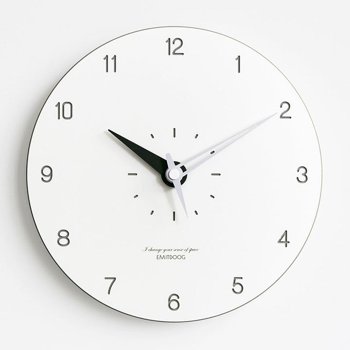 Skanto |  Minimalistisk Moderne Rund Veggdekor Stille Klokke