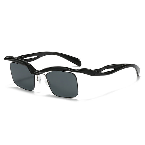 Dame moteriktig solbrille med innovativ ramme Skanto