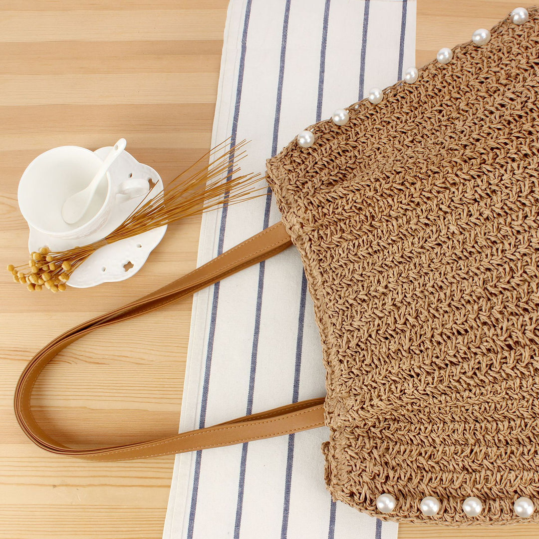 Expressive Straw Bag Skanto
