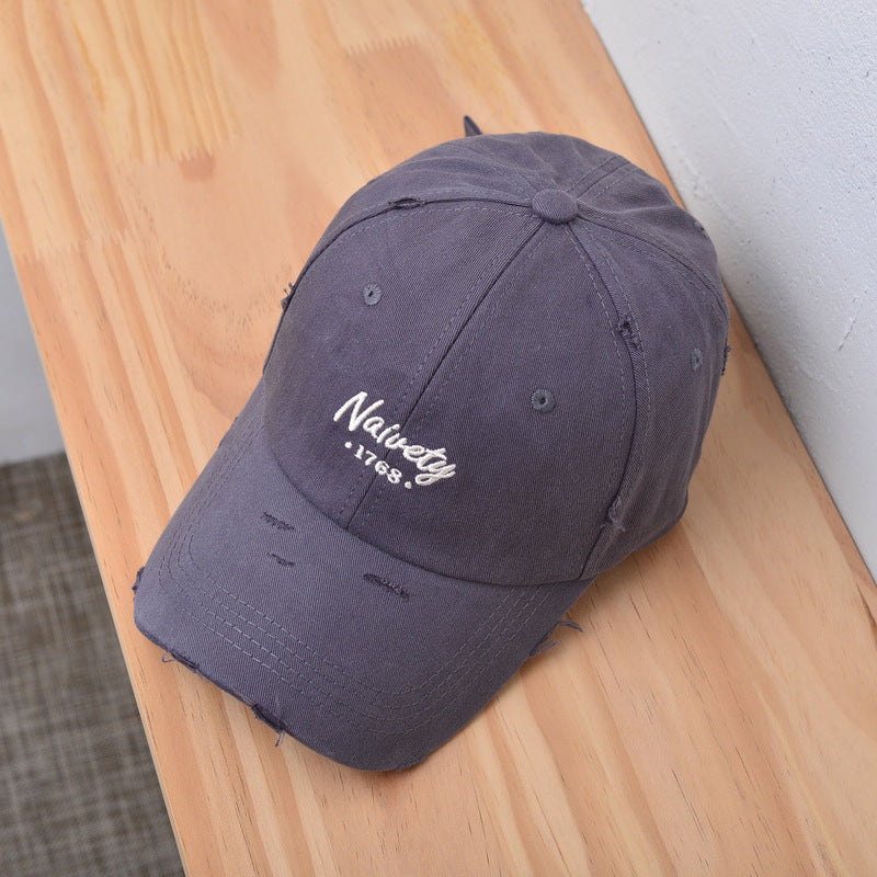 Herre Slitt Vintage Bomull Baseball Caps Skanto