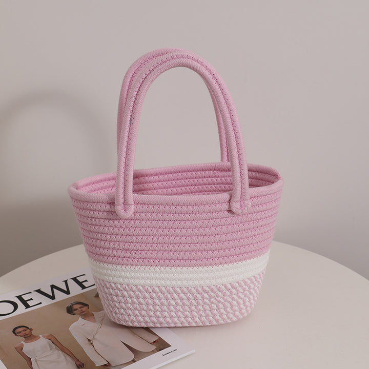 Modern handbag made of braided textile Skanto