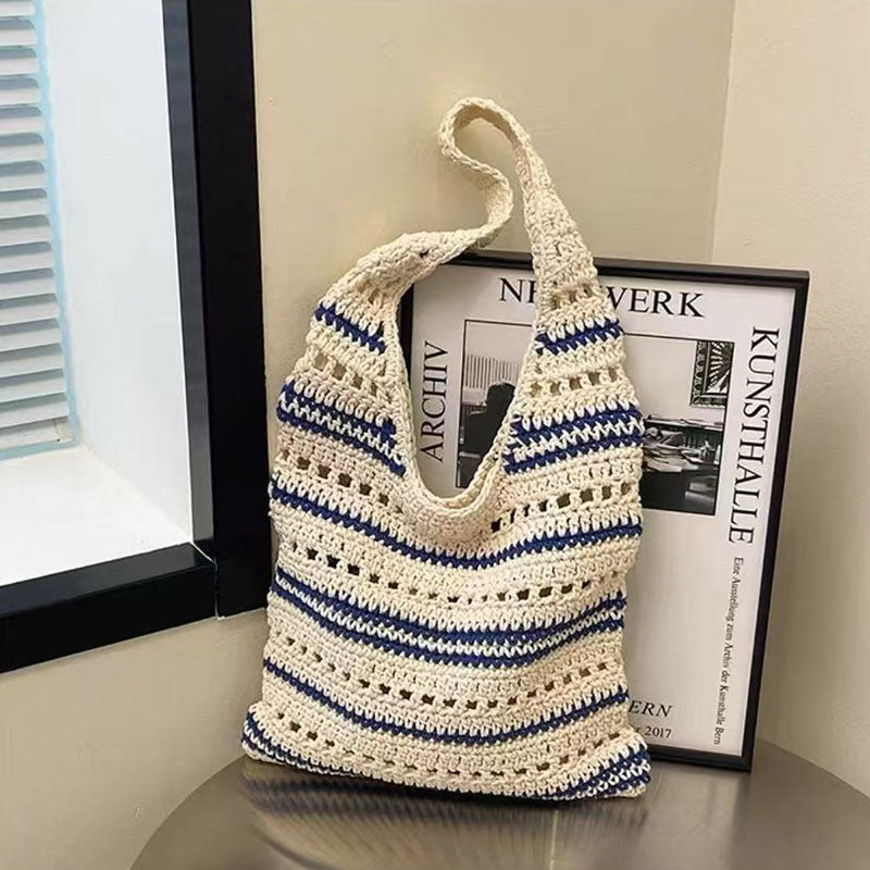 Crocheted tote bag with large inner compartment Skanto