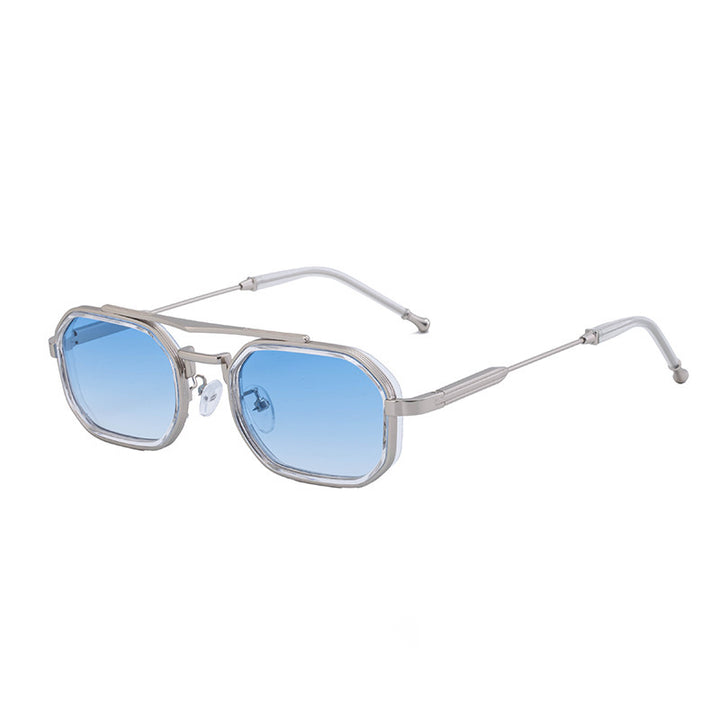 Dame moteriktig solbrille i iøynefallende, asymmetrisk design Skanto