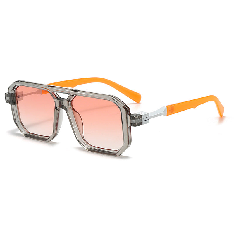 Dame stilige oversized solbriller med geometrisk ramme Skanto