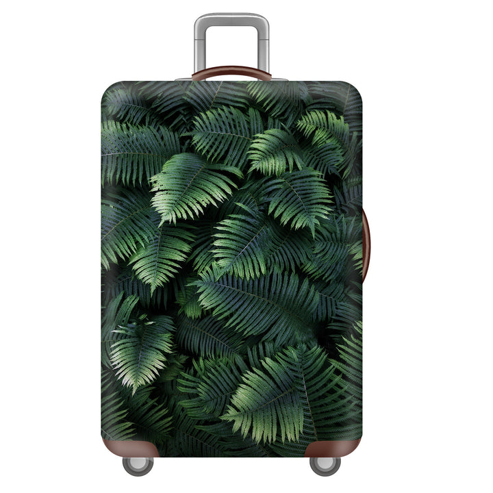 Unisex nan elastisk koffertrekk med tropisk bladmønster, dehningsbeskyttelse for hard skall og softcase Skanto