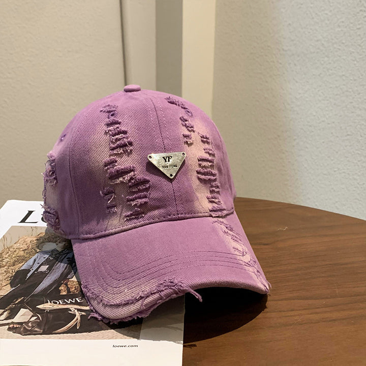 Damer's Slittet Denim Baseball Cap Skanto 1784084082