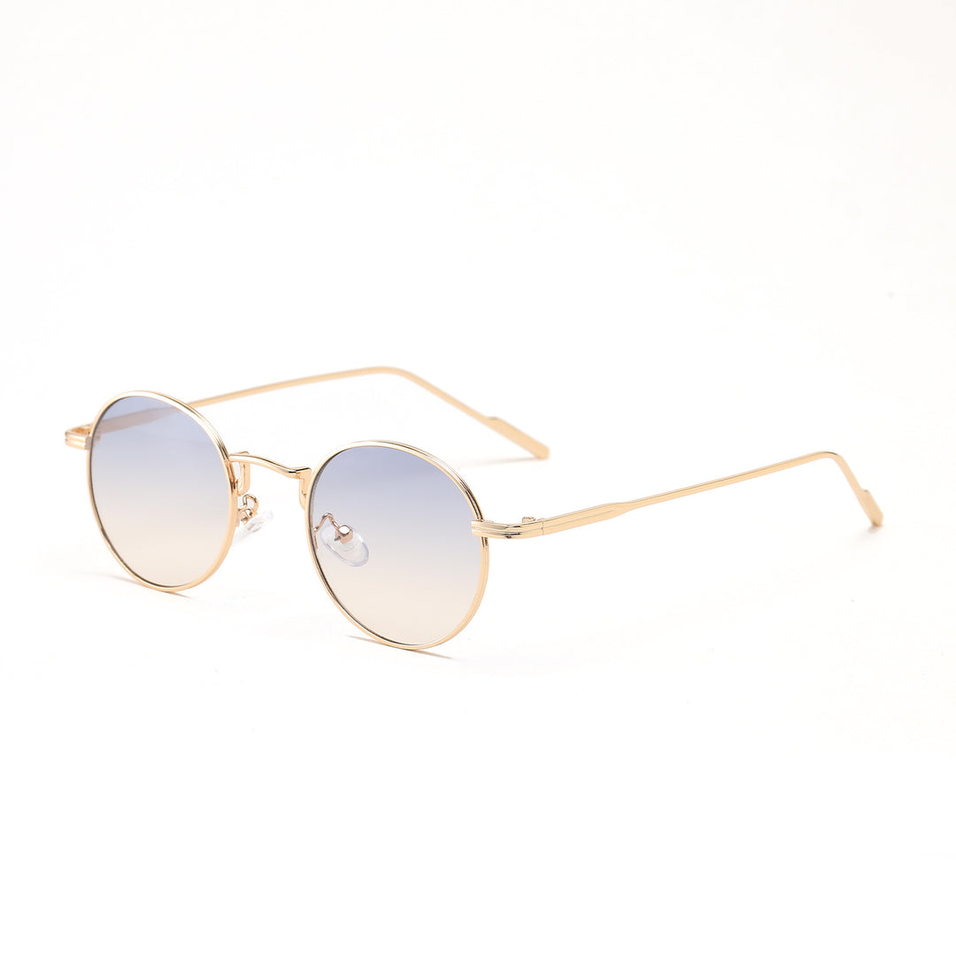 Dame rund modisk solbrille med elegant design Skanto