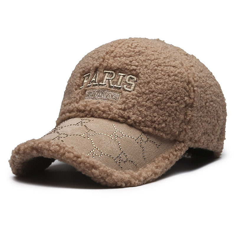 Kvinnenes Plysj Faux Fur Baseball Cap Skanto