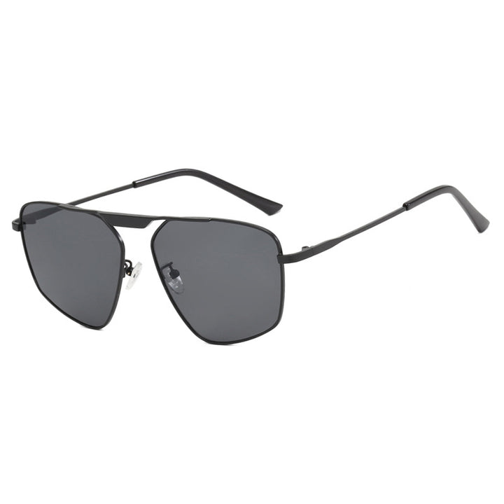 Women's sunglasses in modern, geometric design with robust metal frame Skanto