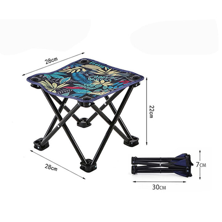 Foldable Camping Stool with Colorful Design Skanto