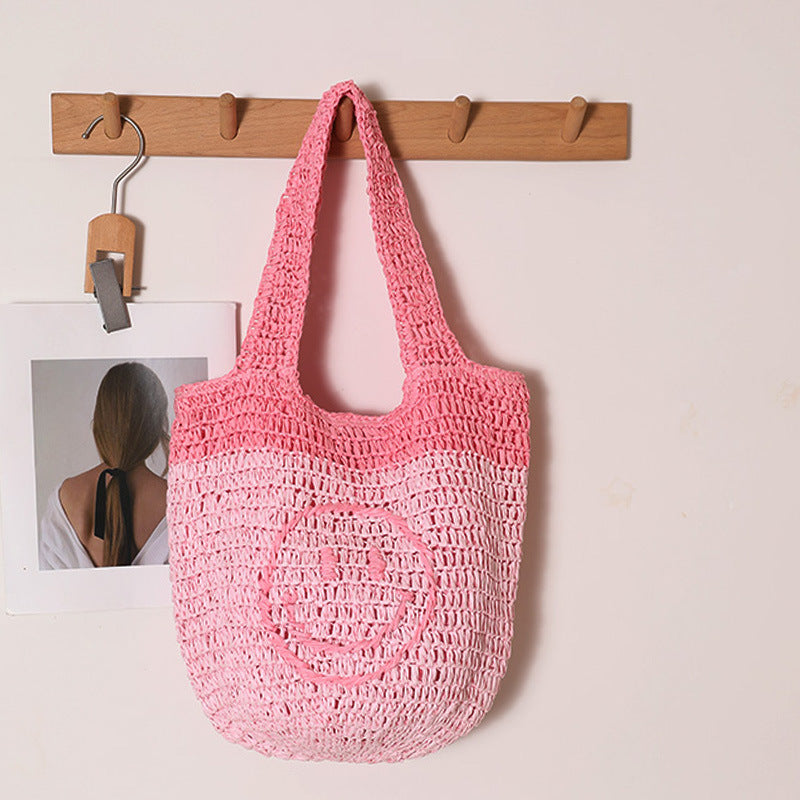 Hand-knotted tote bag with relaxed design Skanto