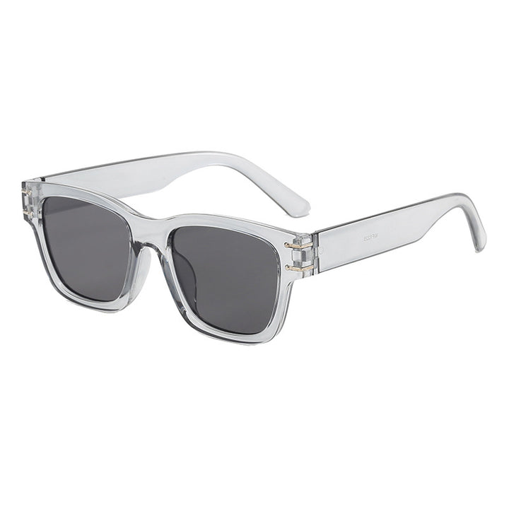 Dame moteriktig oversized solbrille med holdbar plastinnfatning Skanto