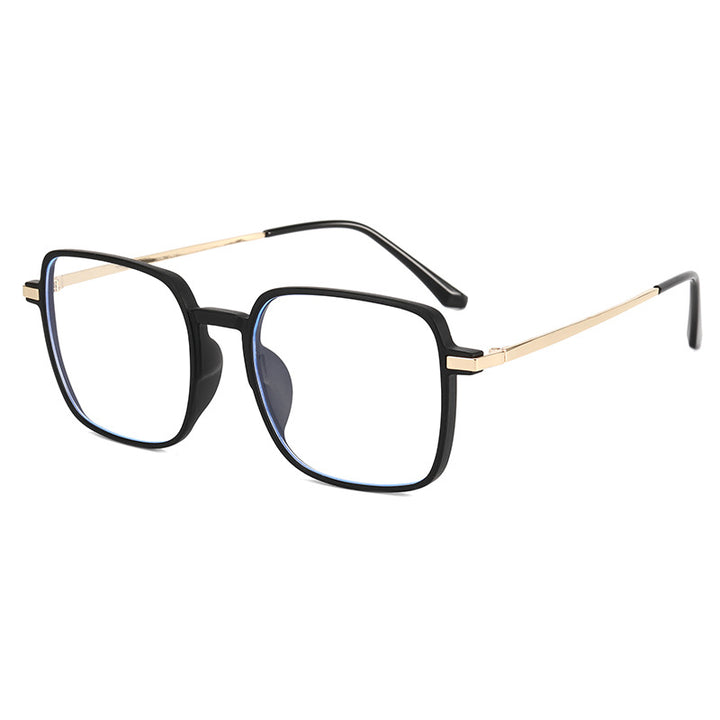 Dame moteriktig oversized solbrille med eksklusive metall-detaler Skanto