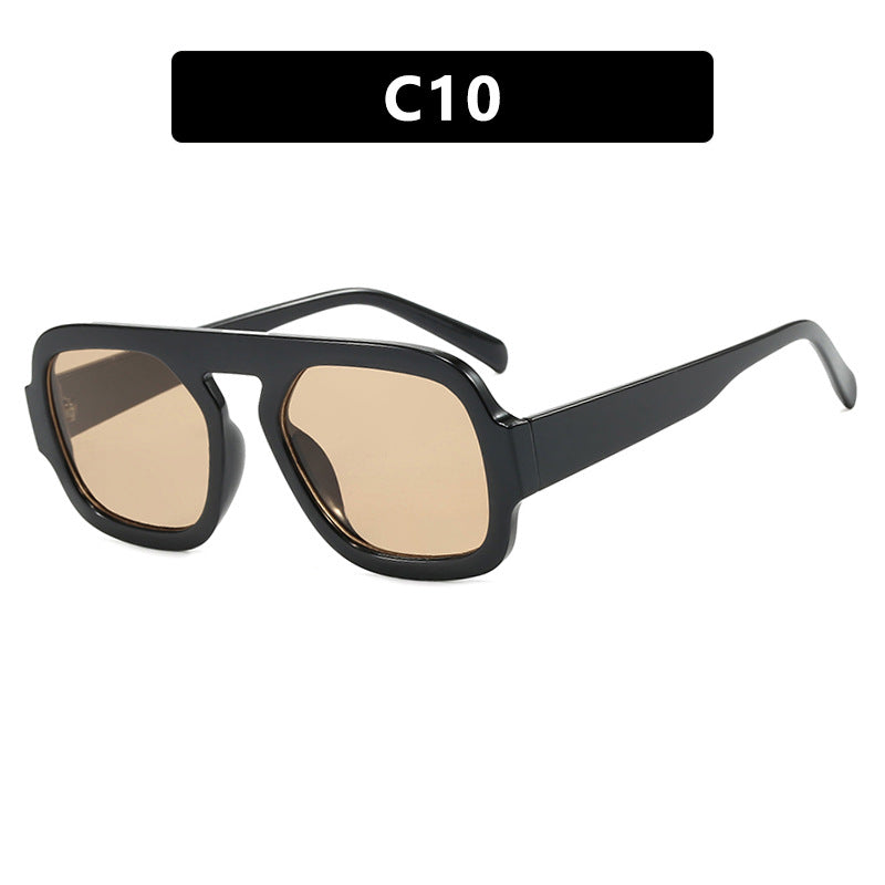 Women's trendy sunglasses with a distinct angular design and UV protection Skanto
