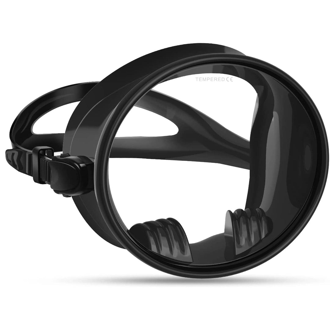 Svømme maske med ergonomisk silikontetning ring Skanto