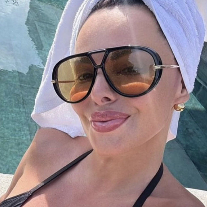 Dame oversized solbriller i stilfull retro-design Skanto