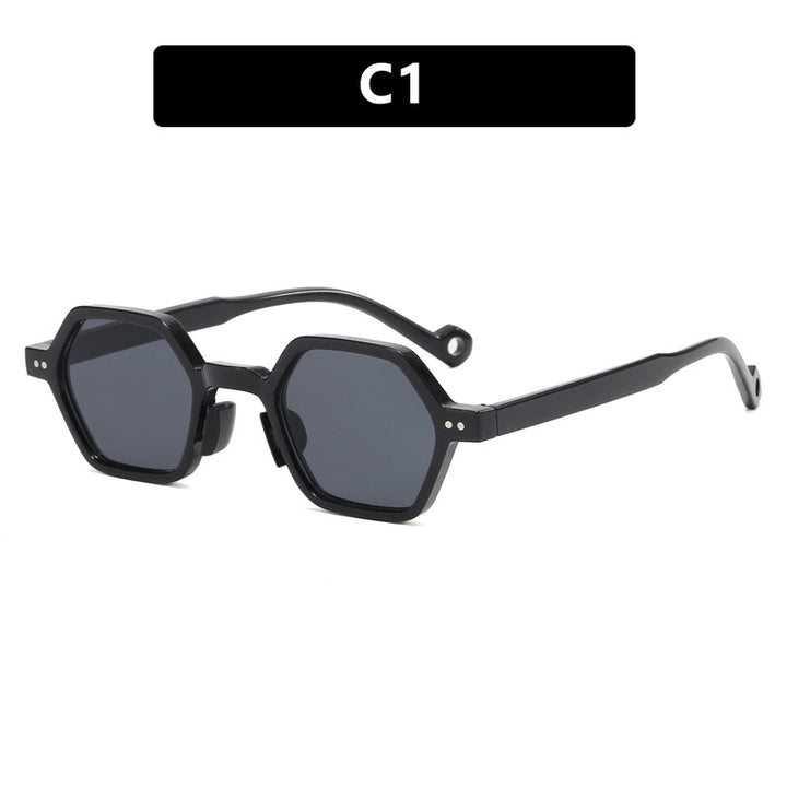 Women's hexagonal sunglasses in modern design with protective lenses Skanto