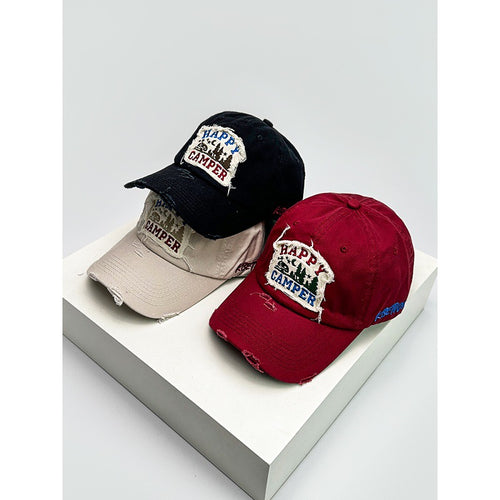 Herre Slitt Brodert Camping Caps Skanto