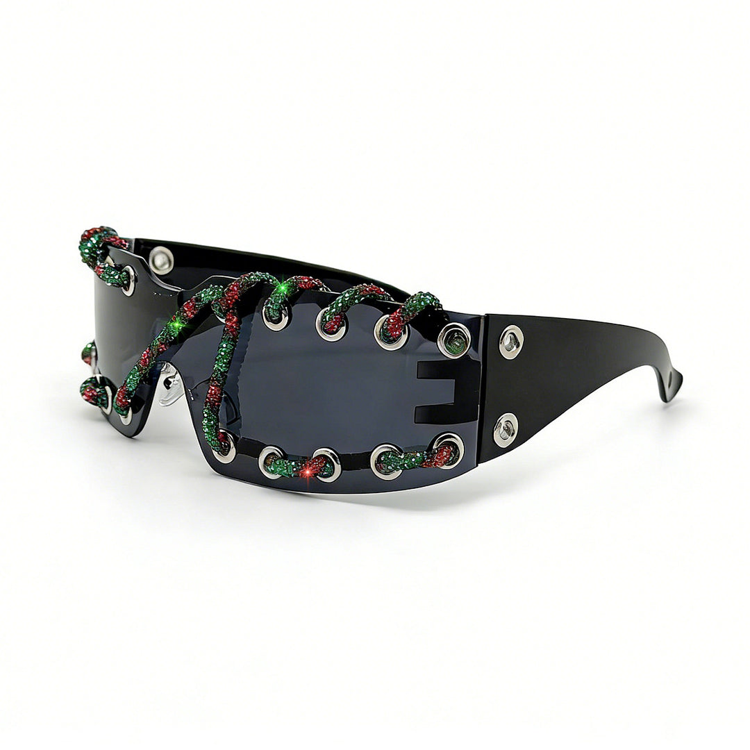 Dame solbrille med unikt snøringdesign Skanto