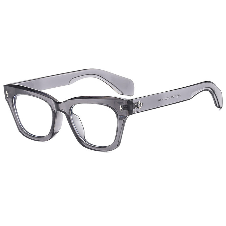 Damer Cat-Eye solbrille med moderne, transparent ramme og UV-beskyttelse Skanto